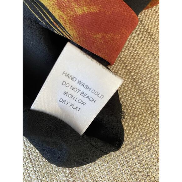 LUXXEL maxi romper dress shorts Red on black floral M - Picture 10 of 10